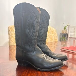 Tony Lama Cowboy Boots Black Men’s Size 9 EE Excellent Condition